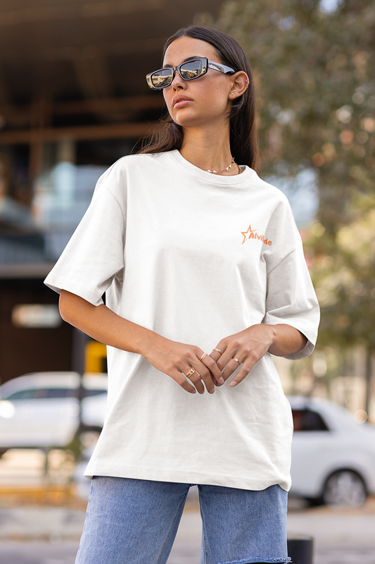 Alvilde - Unisex organic oversized high neck t-shirt